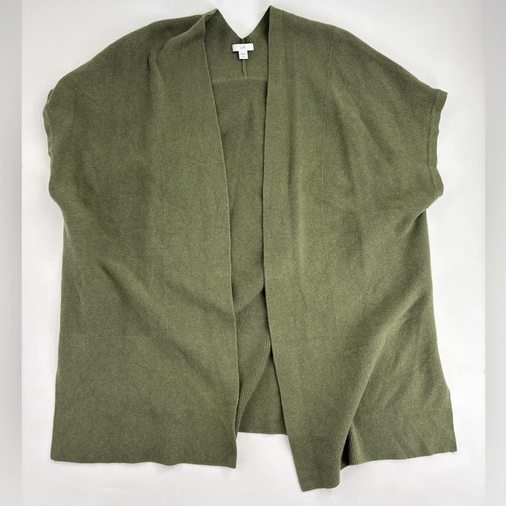 J. Jill Forest Green Open Front Cardigan - Picture 6 of 8